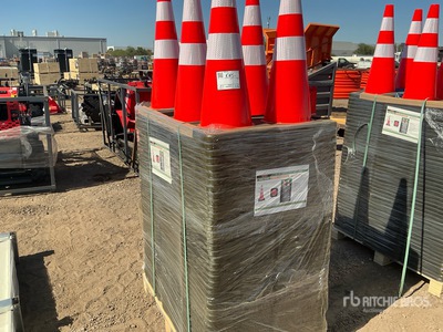 Quantity of (250) 2026 STARVOX TC-250P 28 in PVC Safety Traffic Cones (Unused)
