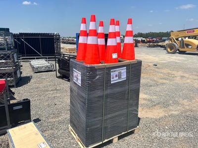 Quantity of (250) 2026 STARVOX TC-250P 28 in PVC Safety Traffic Cones (Unused)