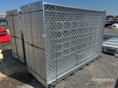 Quantity of (32) 2026 SUNTOP S0610-32 10 ft x 6 ft Chain Link Temporary Site Fence (Unused)