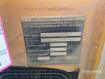 2017 Volvo DD140C Compacteur à double bille