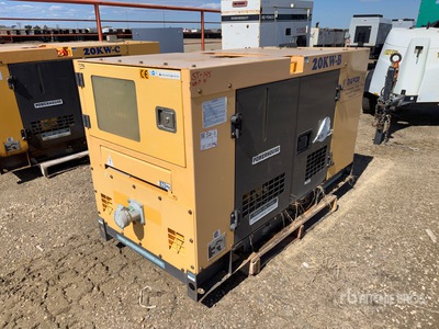 2013 Genlite 22 kW Skid-Mounted Generador