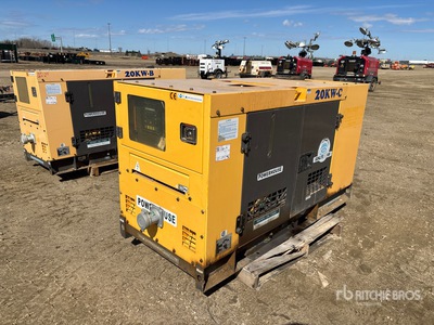 2013 Genlite 22 kW Skid-Mounted Generador