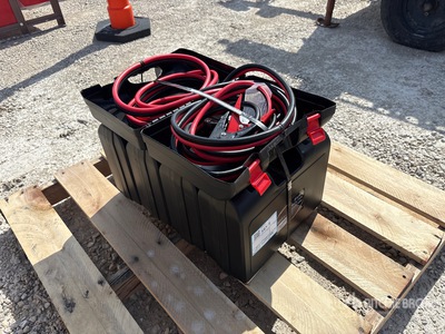 Quantity of (5) 25ft 800 Amp Extra HD Booster Cables Varios, tienda, almacen, consumidor (Unused)