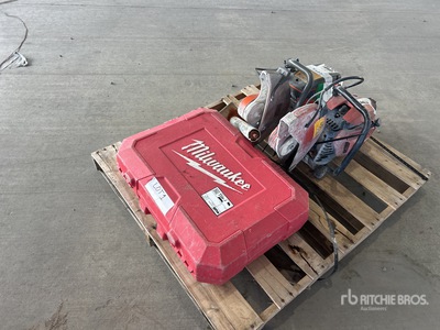 Quantity of (1) Hilti DSH 700-X Cut-Off Saw, (1) Husqvarna K770 Cut-Off Saw & (1) Milwaukee Drill