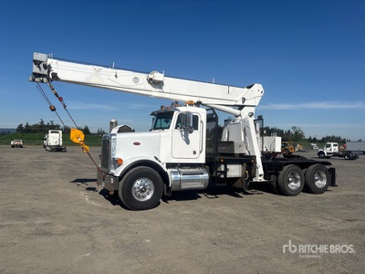 National 875B 35000 lb Straight Boom on 1993 Peterbilt 357 6x4 شاحنة رافعة