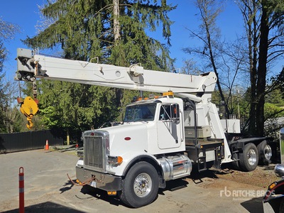 Straight Boom on 1993 Peterbilt 357 6x4 mobiele kraan