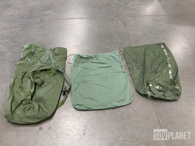 (30) Duffel Bags, (64) Barracks Bags, (143) Clothing Bags & Assorted Items