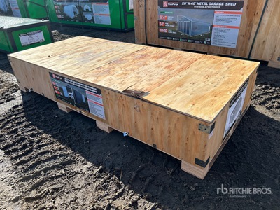 StanForge SF-MS1020B 10 ft x 20 Metal Garage Shed (Unused)