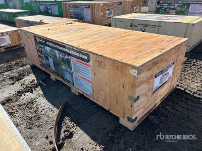 StanForge SF-MS1624A 16 ft x 24 ft Metal Garage Shed (Unused)