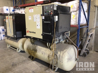 Ingersoll Rand 125 cfm Skid-Mounted Electric 100 gal Sprężarka powietrza