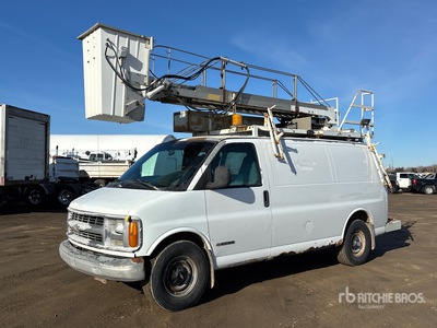 1998 Telelift TTS20 31 ft on 1998 Chevrolet Express 3500 4x2 Van Mounted Aerial Lift