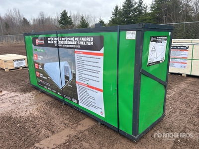 StanForge ST3080E 30 ft x 80 ft Peak Ceiling Storage Building (Unused)