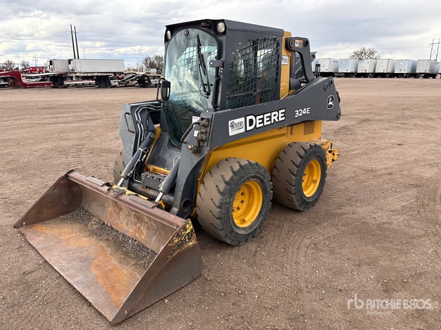 2017 John Deere 324E Two-Speed Skid Steer Loader