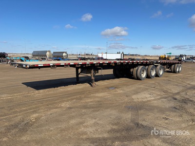 2007 Doepker 32 ft Tri/A Super B-Train Lead Flatbed Trailer