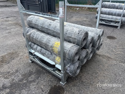 Quantity of (10) 2024 BYT FFC762 330 ft x 4 ft Galvanized Farm Vallas (Unused)