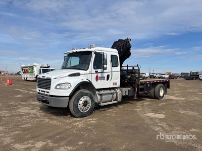2015 Hiab 211EP-5CLX 6500 kg Knuckle Boom on 2016 Freightliner M2106 4x2 Extended Cab Boom Truck