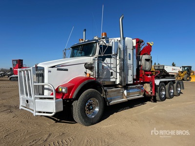 Fassi F240B-24 16667 lb Knuckle Boom on 2013 Kenworth T800 8x6 Sleeper Kranwägen
