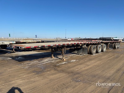 2005 Lode King 32 ft Tri/A Super B-Train Lead Flatbed Trailer