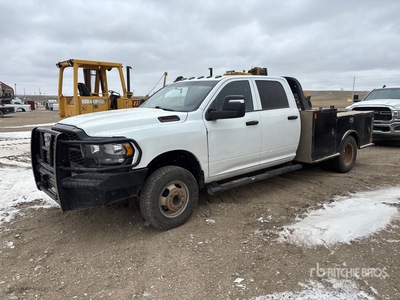 2023 Ram 3500 4x4 Crew Cab Flatbed Truck (Inoperable)