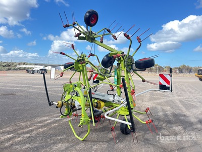 2019 Claas Volto 800 7.7 m 3-Point 6 Rotor Przetrząsacz do siana