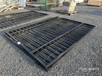 2025 SKLP SK-T20X 20 ft x 7 ft Wrought Iron Bi-Parting Driveway Gate