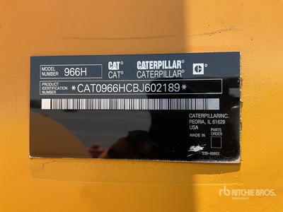 2016 Cat 966H Cargador sobre Neumaticos / Radlader