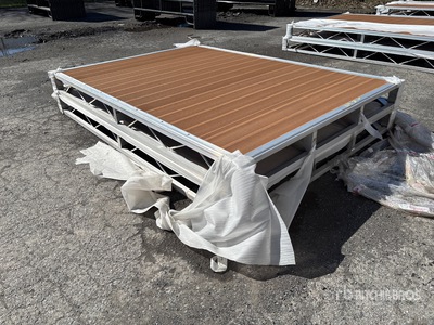 Quantity of (2) 2025 BYT BDF6 6 ft x 8 ft Aluminum Boat Dock Section Kit (Unused)