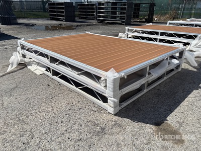 Quantity of (2) 2025 BYT BDF6 6 ft x 8 ft Aluminum Boat Dock Section Kit (Unused)