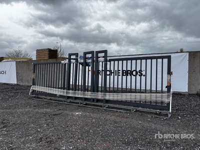 2026 SKLP SK-D6 6000 mm x 2200 mm Bi-Parting Electric Driveway Gate (Unused)