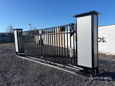 2026 SKLP SK-D6 6000 mm x 2200 mm Bi-Parting Electric Puerta de entrada (Unused)