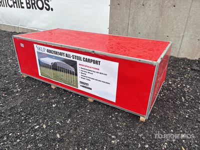 2026 SKLP SK-SC40 48FTx 30FTx 17FT Large Scale Storage Shed Storage Building (Unused)