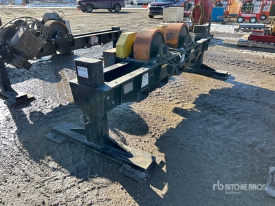 2009 LJ Welding & Machine 10/R-100 10 Ton Pipe Roller & Idler