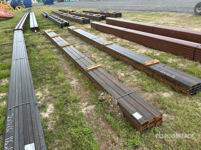Quantity of (9) 2 in x 4 in x 20ft Rectangle Square Tubing
