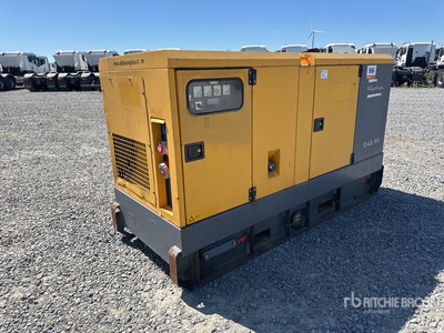 2014 Atlas Copco QAS60 PD 60 kVA Skid-Mounted Generatore