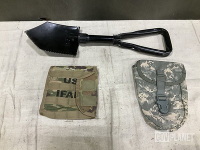 (97) Entrenching Tool Carriers, (14) Entrenching Hand Tools & Assorted Items