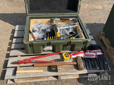 Lot of Carpenter Tools, Rubber Boots, Protective Training Pads & Face Shields