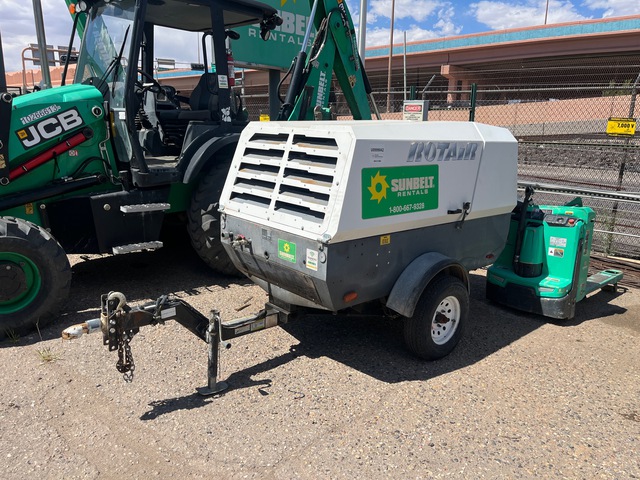 2021 Rotair D300T4F Mobile Air Compressor on 2020 Trailer