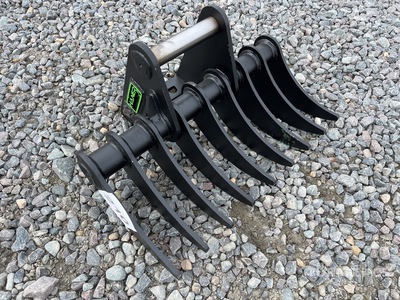 2026 Haener HBR600-MS01 600 mm Q/C Excavator Rake (Unused)