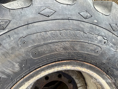 Quantity of (6) Goodyear 48x31.00R20 Floater Rims & Tires