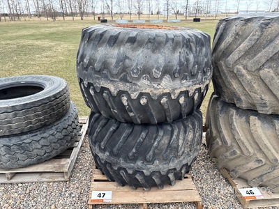 Quantity of (2) Firestone 48x31.00R20 Floater إطارات المعدات