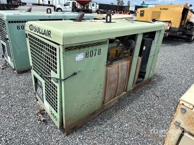 2012 Sullair 260 260 cfm Skid-Mounted Compresor de aire