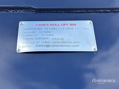Canex 18 ft Roll-Off Container (Unused)