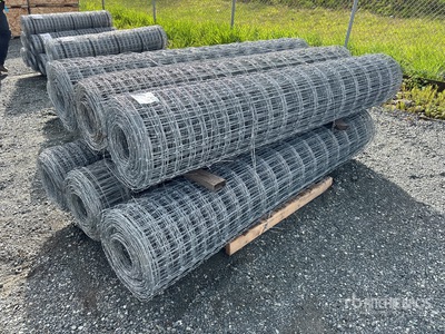 Quantity of (6) 300 ft x 8 ft Galvanized Vallas (Unused)