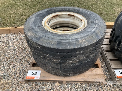 Quantity of (2) Michelin 12R22.5 Tires