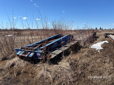 1981 Columba 16-Wheel Single Drop Removable Gooseneck Góndola