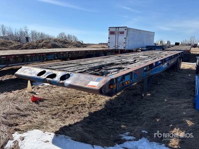 1982 Arne's 40 ft T/A Flatbed Oilfield Trailer