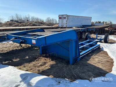 1997 Custom Built S/A Single Drop Lowboy Trailer