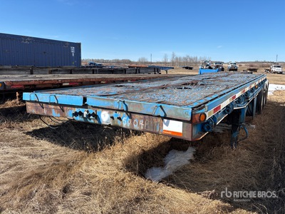 1968 Doepker 36 ft Tri/A Super B-Train Lead Flatbed Trailer