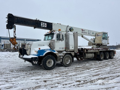 Weldco Hydra-lift WHL40TC97 40 lb Straight Boom on 2007 Western Star 4900 SA 10x6 Twin-Steer Sleeper Boom Truck