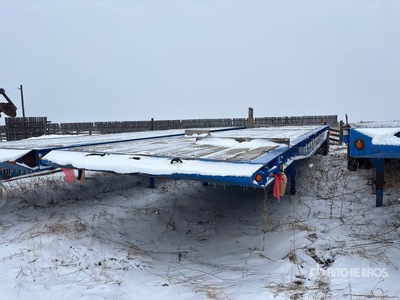 2001 Gerrys 50 ft 16-Wheel Flatbed Oilfield Trailer